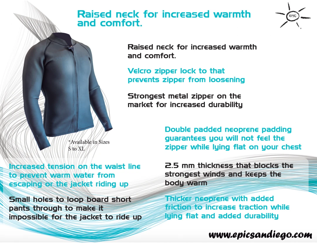 Poseidon Epic Rockaway Front-Zip Wetsuit Jacket 2 Poseidon Epic Rockaway Front-Zip Wetsuit Jacket - Image 2